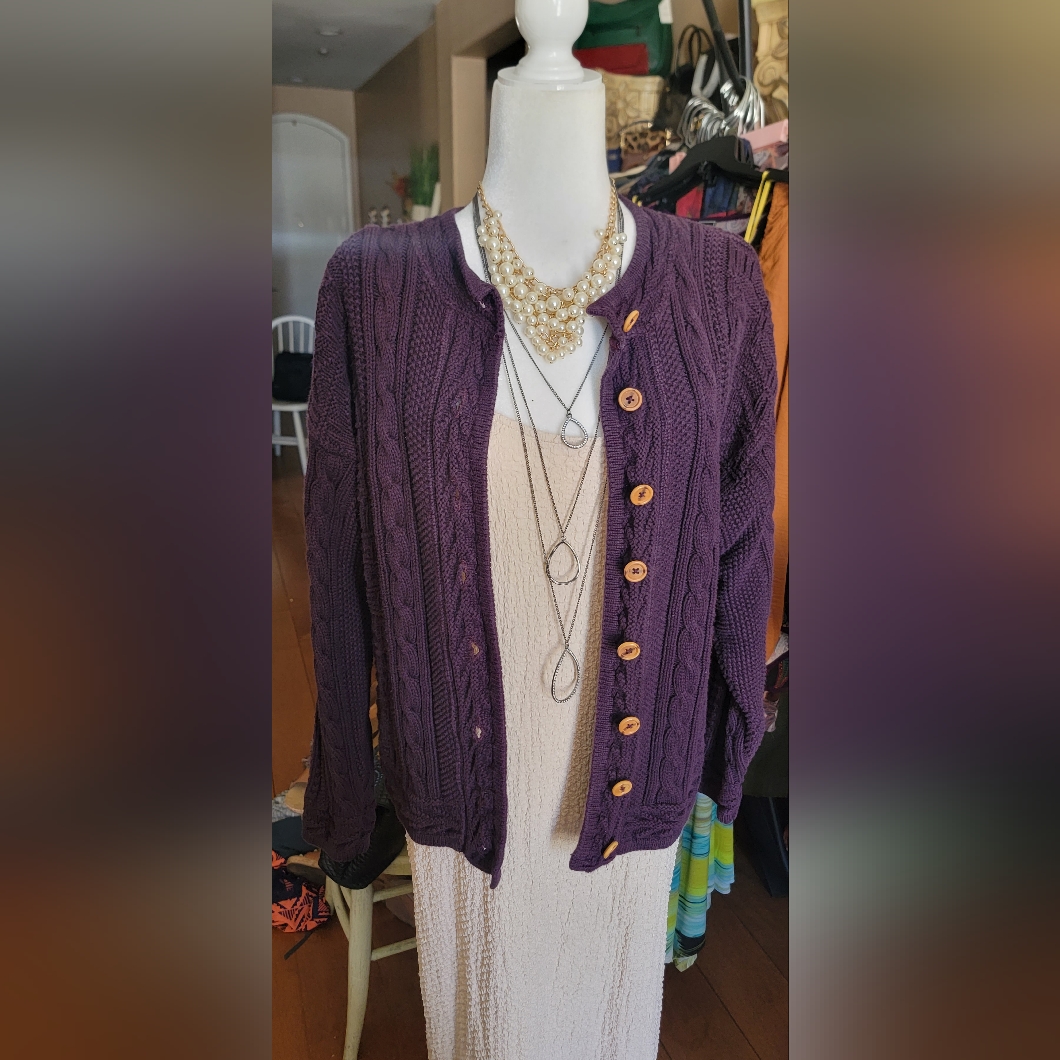 Ll Bean Button Down Sweater